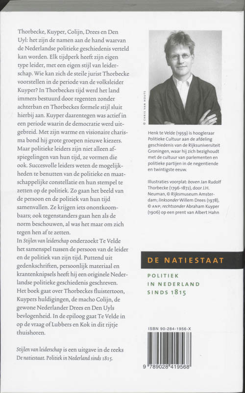 Stijlen van leiderschap / De Natiestaat achterkant