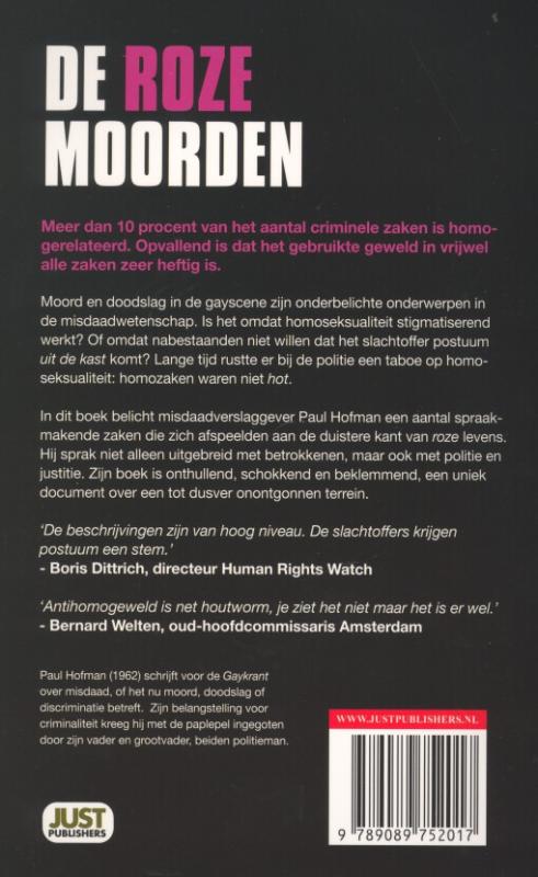 De roze moorden / True crime achterkant