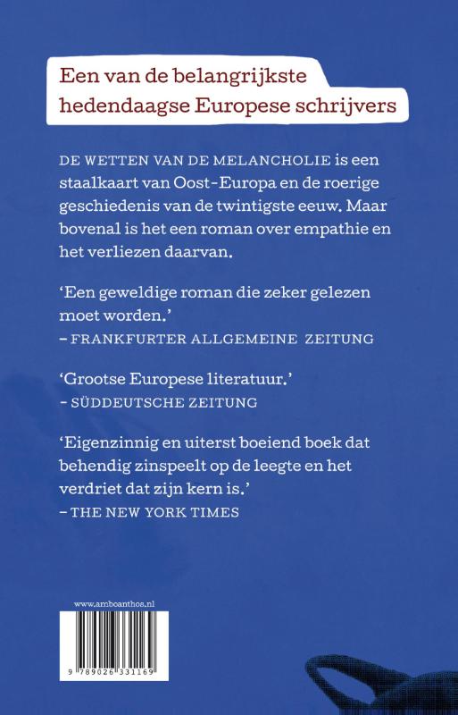 De wetten van de melancholie achterkant