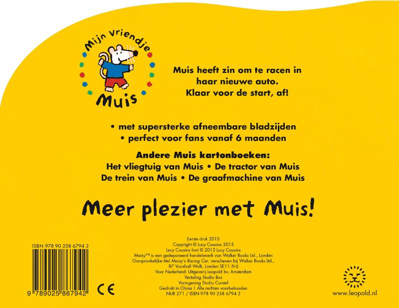 De raceauto van Muis achterkant