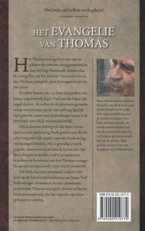 Het evangelie van Thomas achterkant