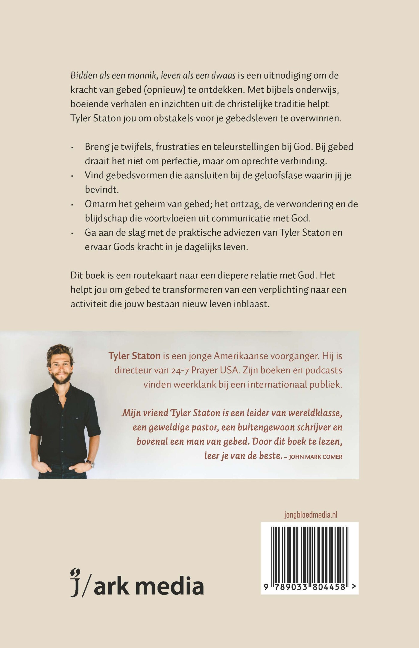 Bidden als een monnik, leven als een dwaas achterkant