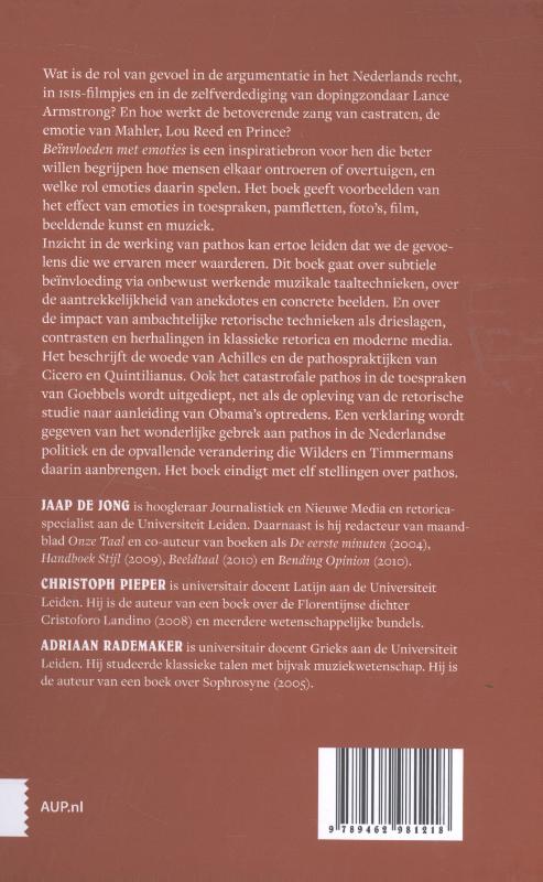 Beïnvloeden met emoties achterkant