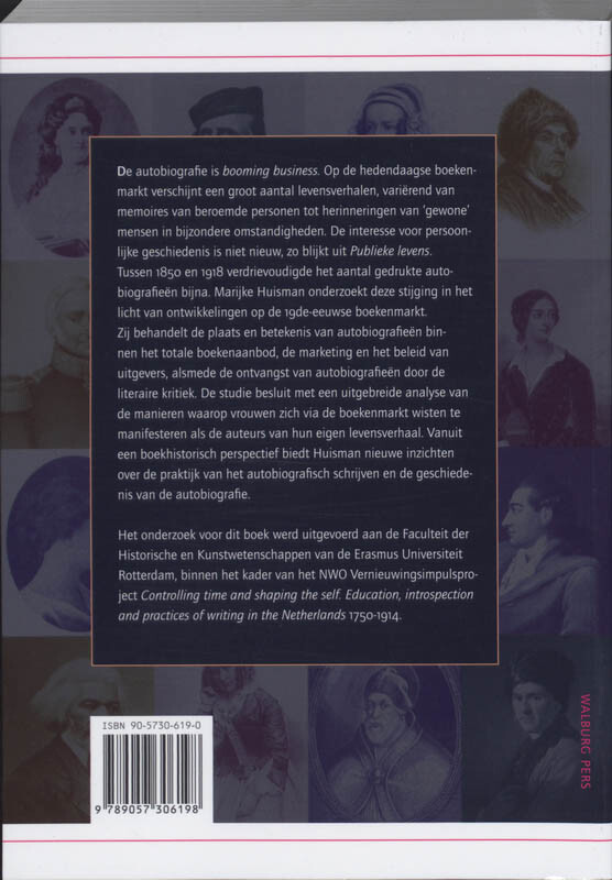 Publieke levens / Bijdragen tot de Geschiedenis van de Nederlandse Boekhandel. Nieuwe Reeks / 9 achterkant