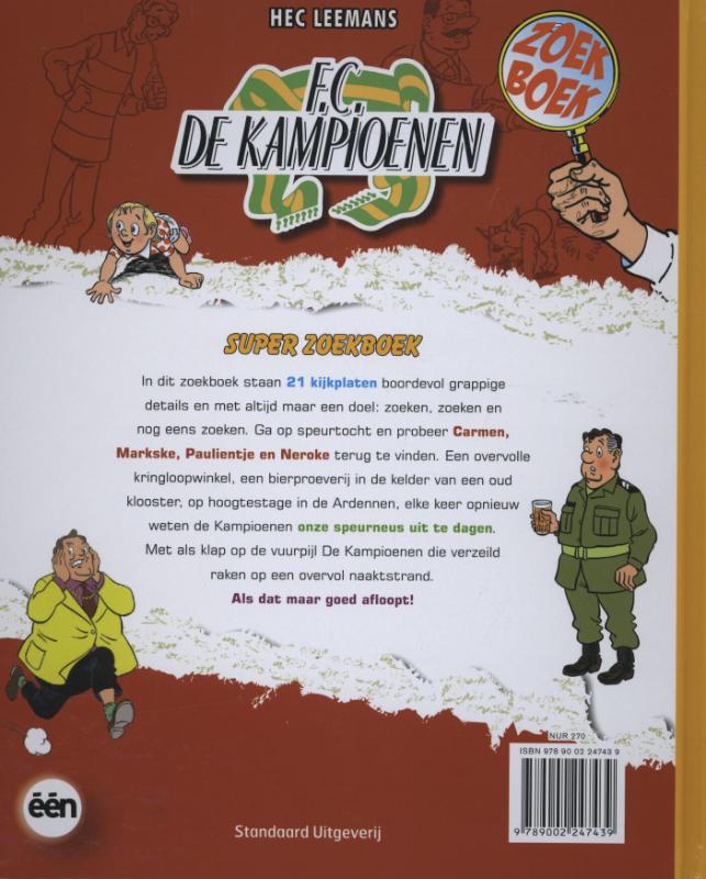 Super zoekboek / F.C. De Kampioenen Super zoekboek / F.C. De Kampioenen achterkant