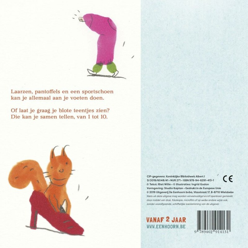 Van je ras, ras, ras, twee voetjes in een plas achterkant