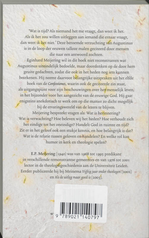 Mijn Tijd Is Mijn Leven achterkant