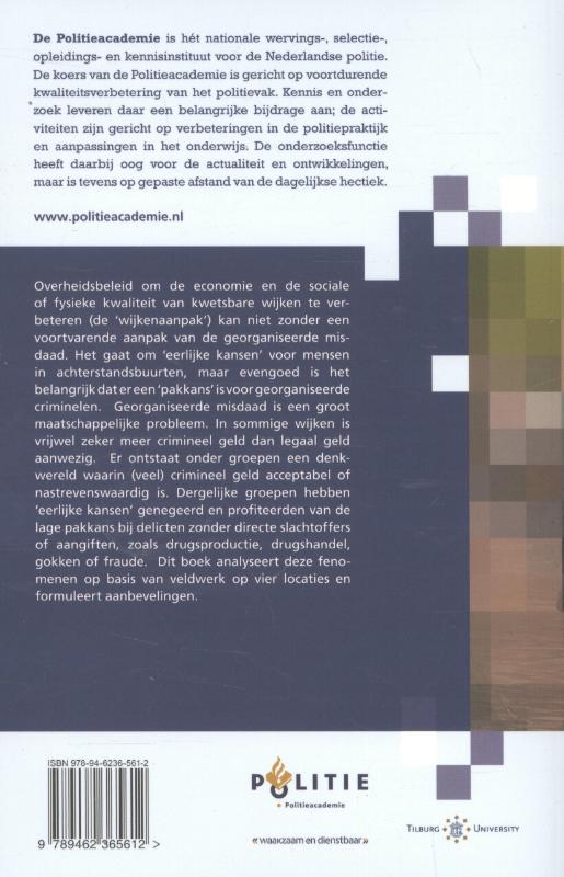 Wijkenaanpak en ondermijnende criminaliteit / Onderzoeksreeks Politieacademie achterkant