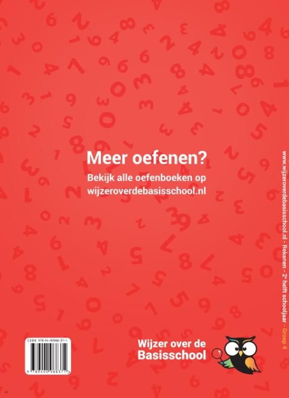 Rekenen / groep 4 2e helft schooljaar / Oefenboek / Aandacht voor Rekenen achterkant
