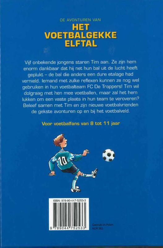 De avonturen van het voetbalgekke elftal achterkant