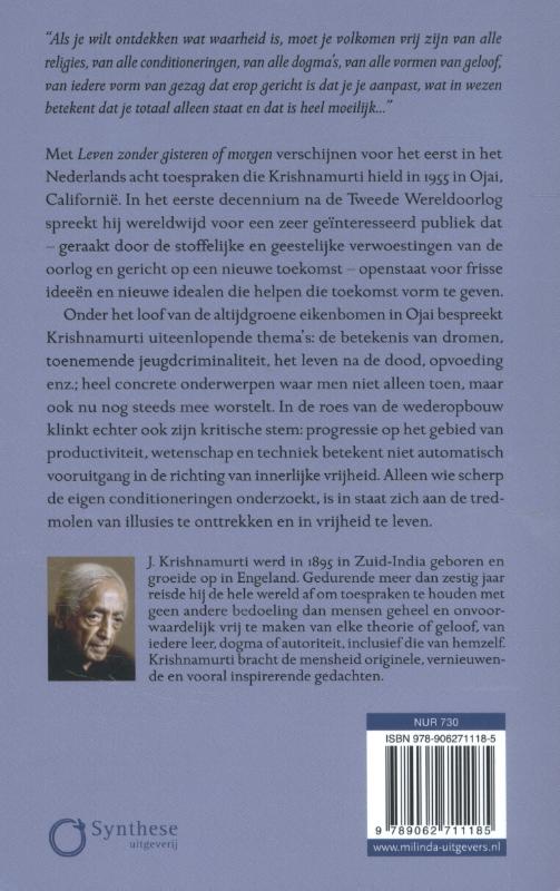 Leven zonder gisteren of morgen achterkant
