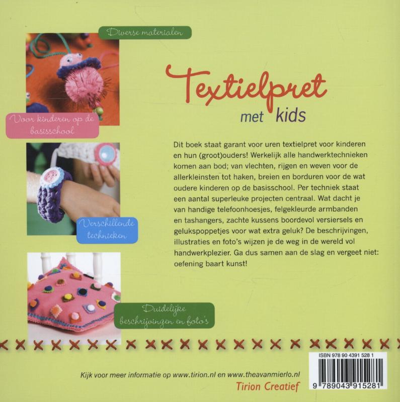 Textielpret met kids achterkant