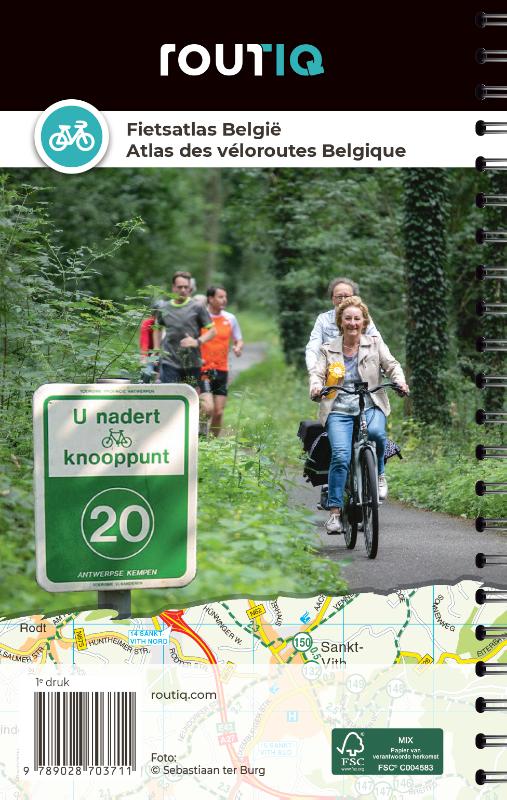 Fietsatlas België - Atlas des véloroutes des Belgique achterkant