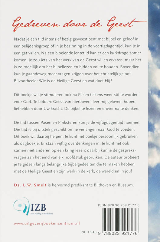 Gedreven Door De Geest Gedreven Door De Geest achterkant