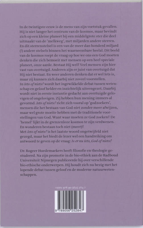 Iets of niets? achterkant