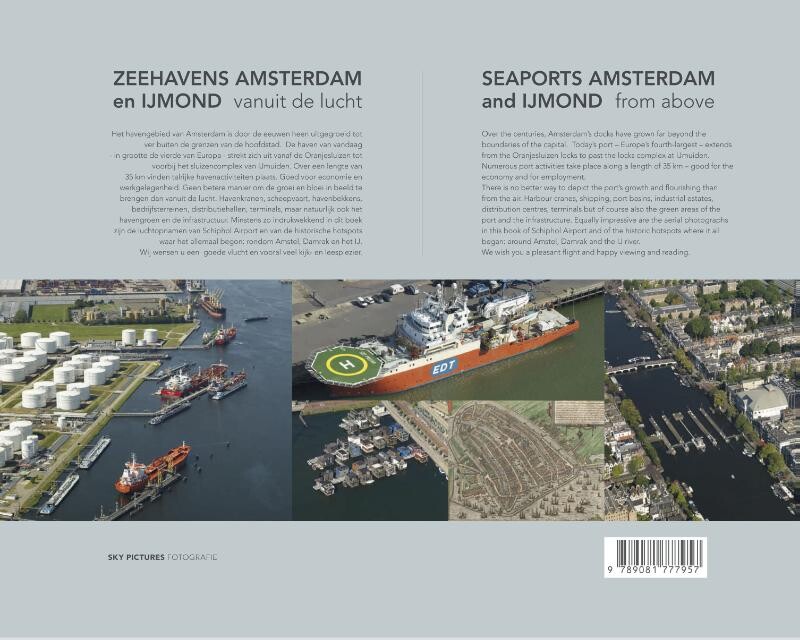 Zeehavens Amsterdam en IJmond vanuit de lucht achterkant