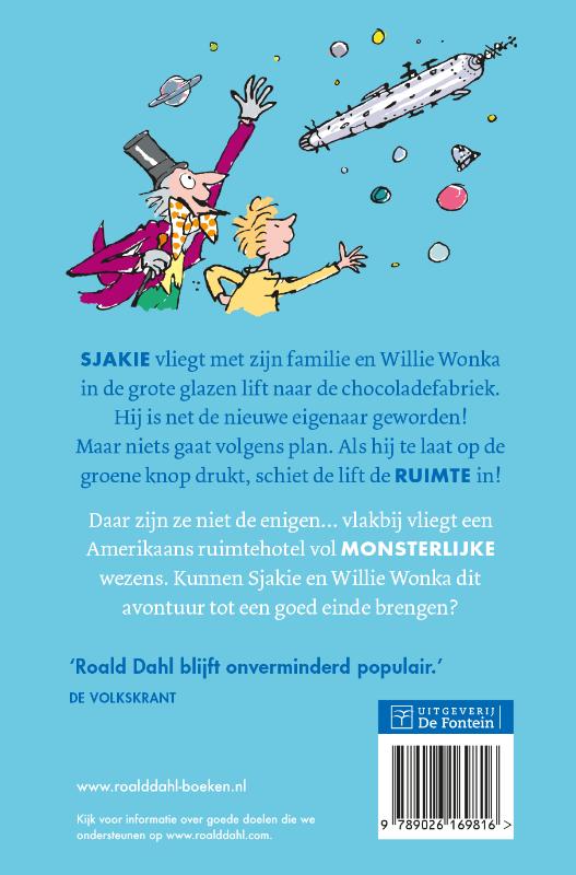 Sjakie en de grote glazen lift achterkant