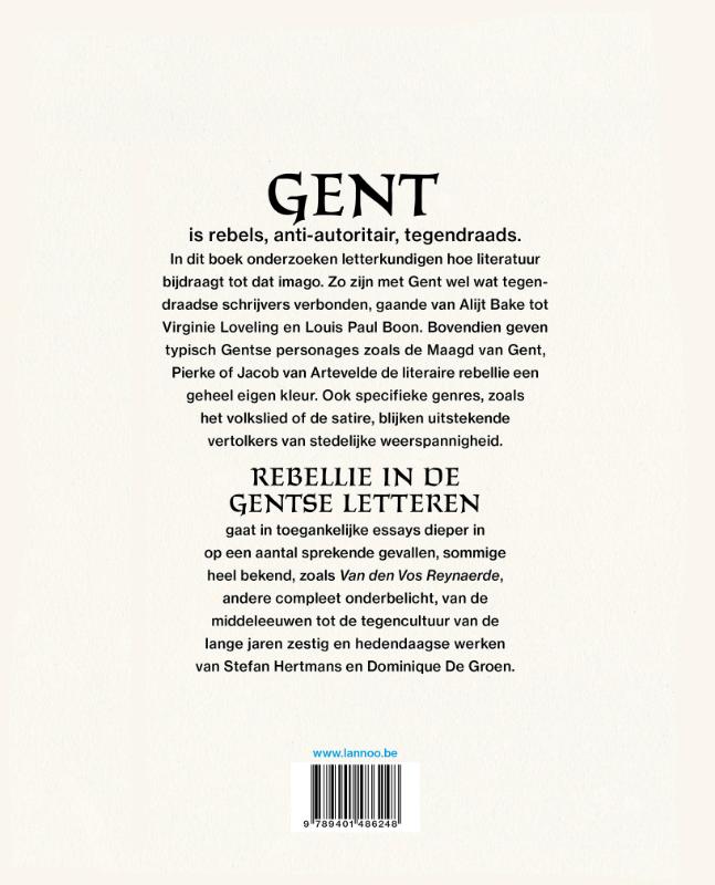 Rebellie in de Gentse letteren achterkant