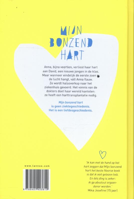 Mijn bonzend hart achterkant