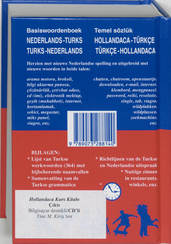 Basis woordenboek Nederlands-Turks/Turks-Nederlands achterkant