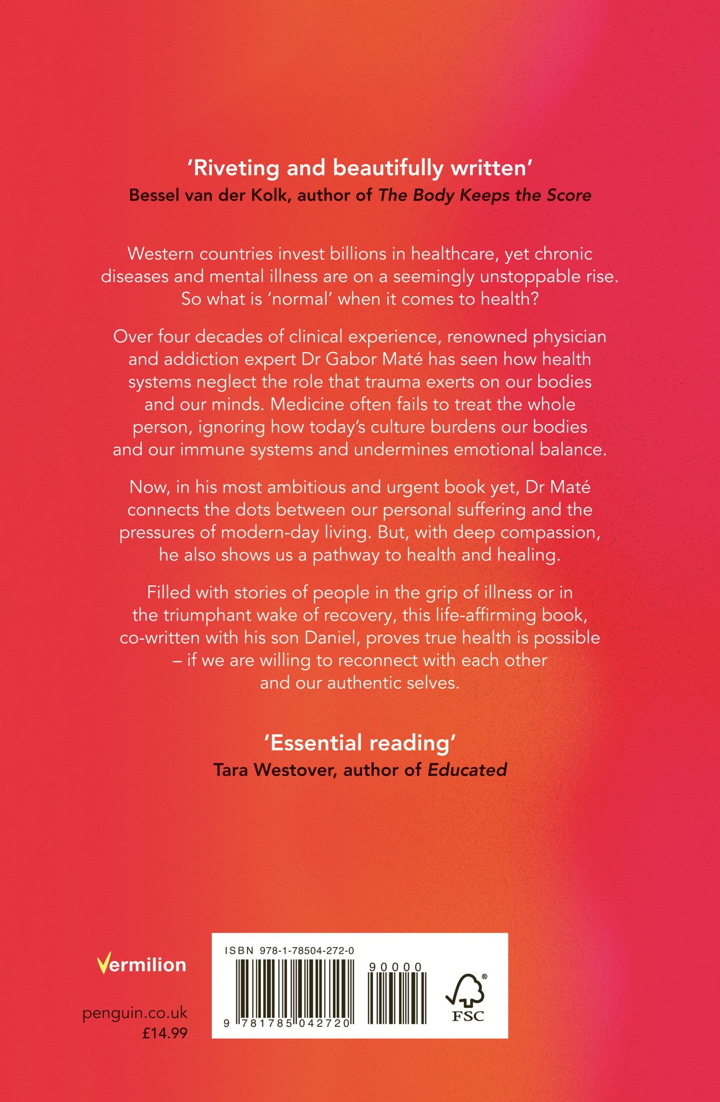 The Myth of Normal / Vermilion achterkant