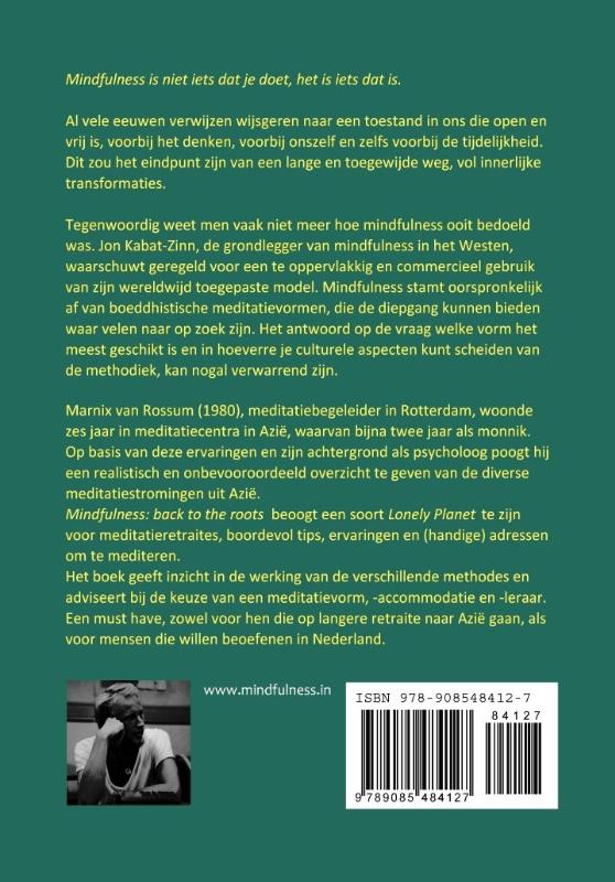 Mindfulness:back to the roots achterkant