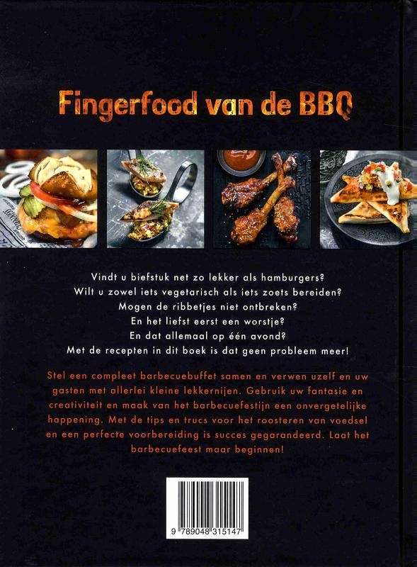 Fingerfood van de BBQ achterkant