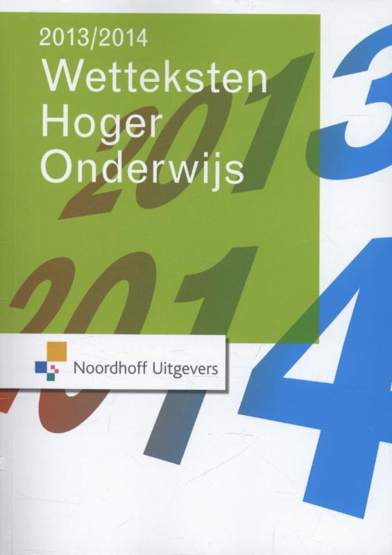 Wetteksten hoger onderwijs 2013-2014