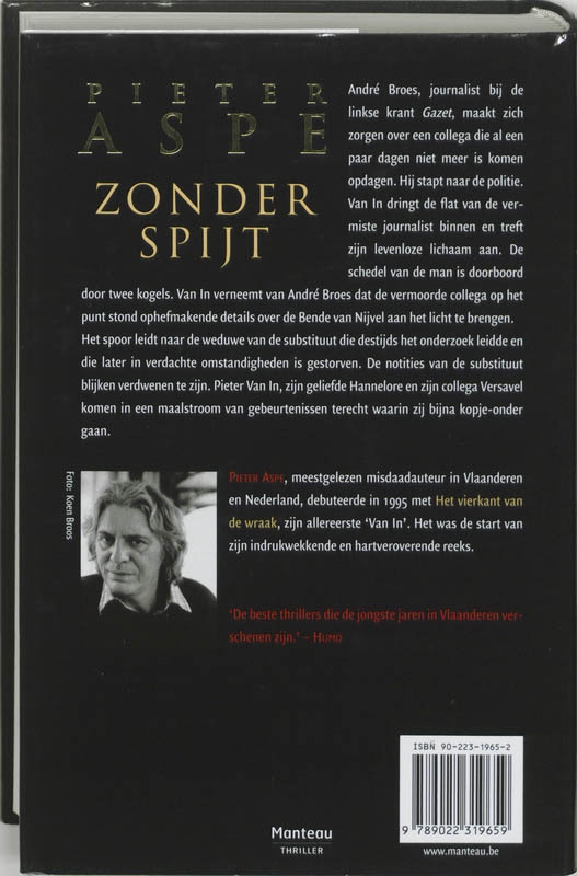 Zonder spijt / Meesters in misdaad achterkant