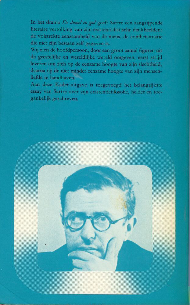 De Duivel en God over het existentialisme / Kaderreeks achterkant