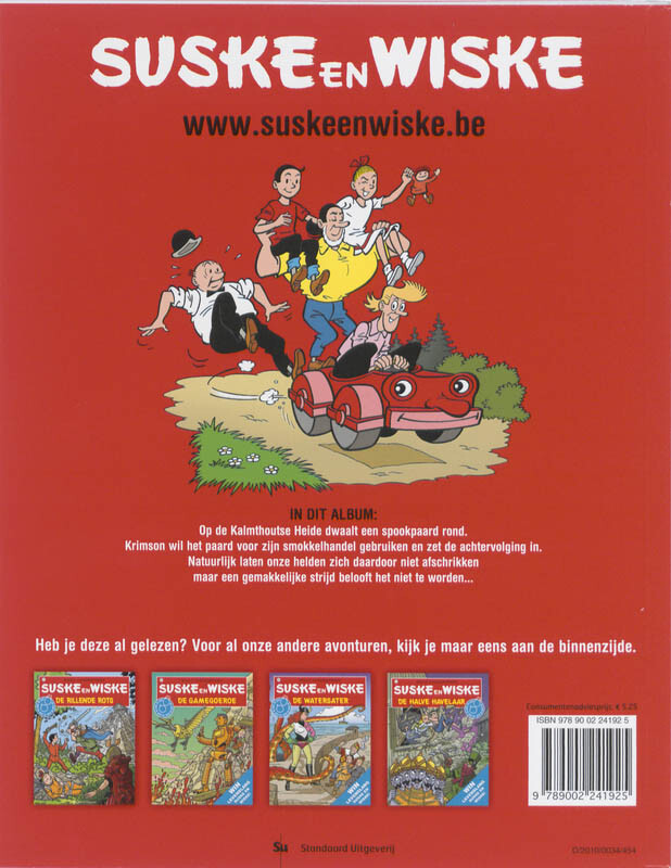 Het rijmende paard / Suske en Wiske / 096 achterkant
