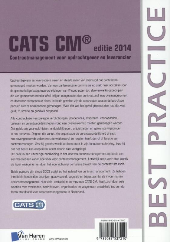 CATS CM Editie 2014 achterkant