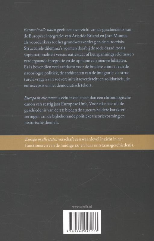 Europa in alle staten Europa in alle staten achterkant