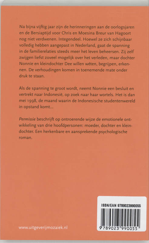 Permissie Permissie achterkant