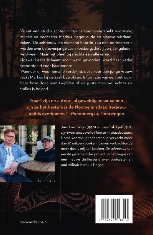 De schreeuw / Markus Heger / 1 achterkant