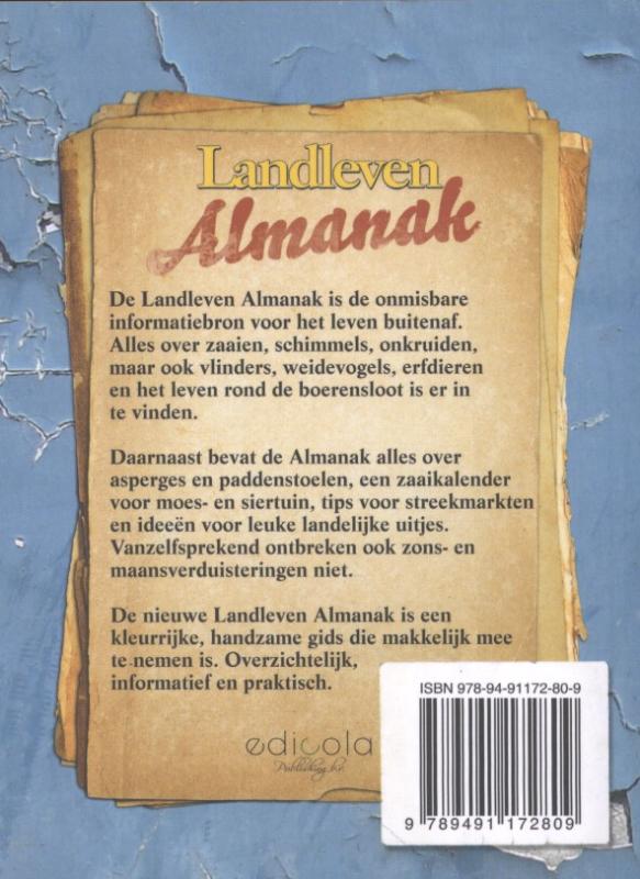 Landleven almanak achterkant