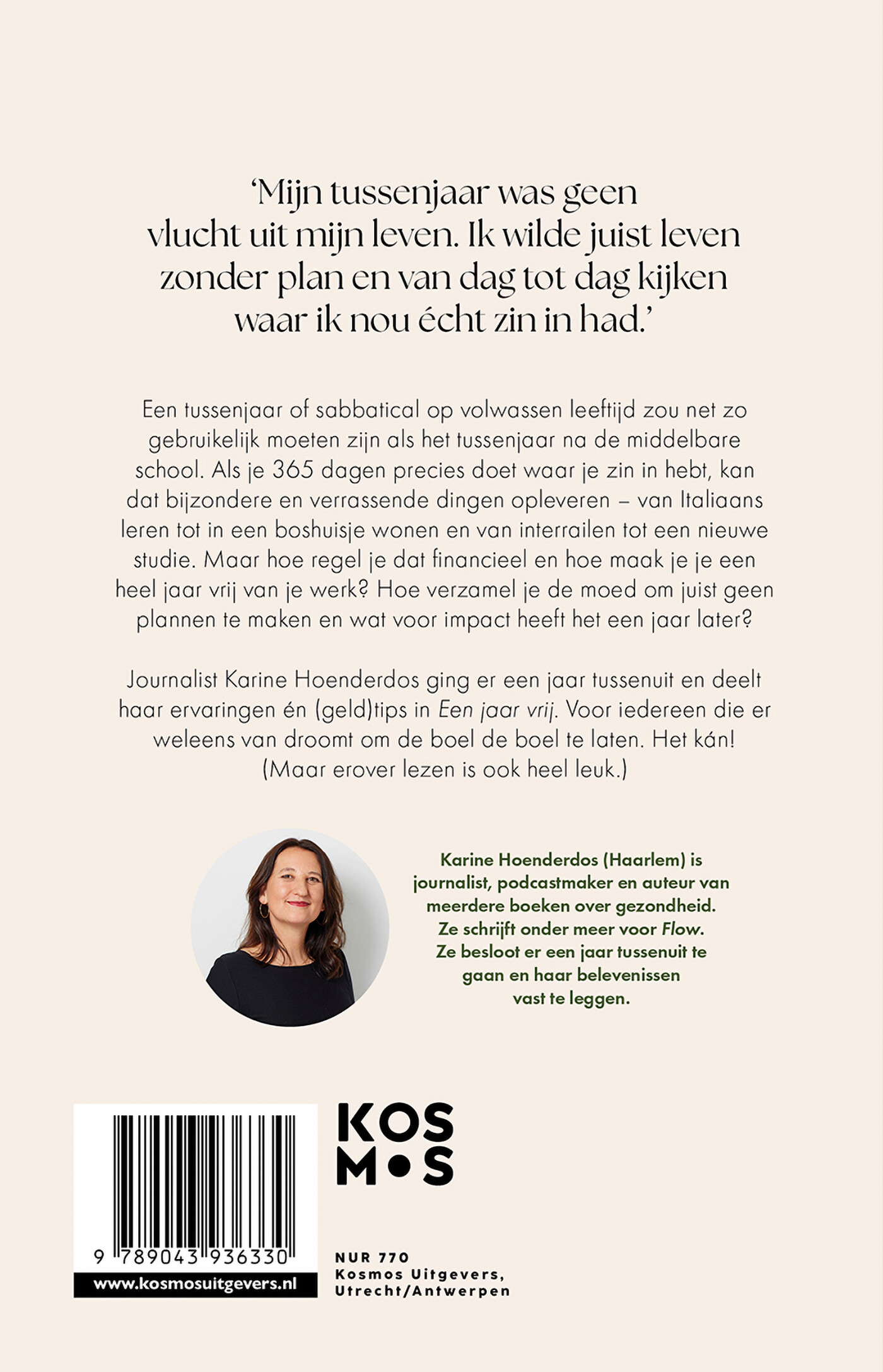 Een jaar vrij achterkant