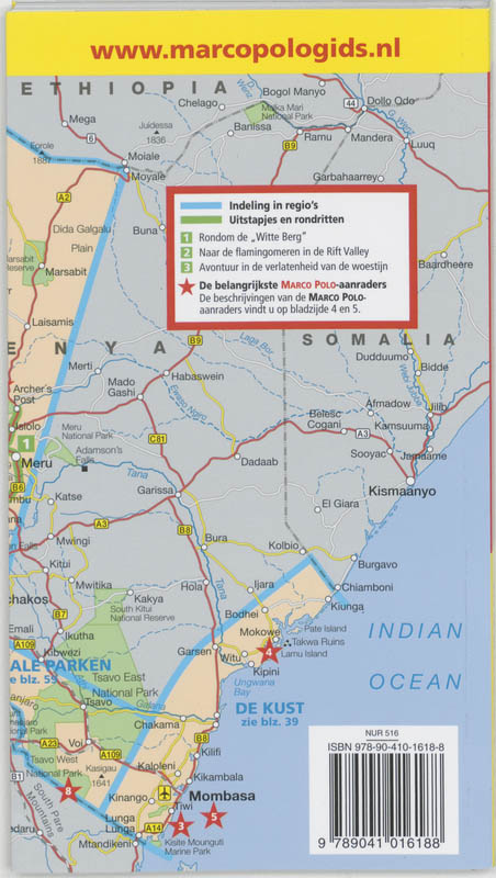 Kenya / Marco Polo achterkant