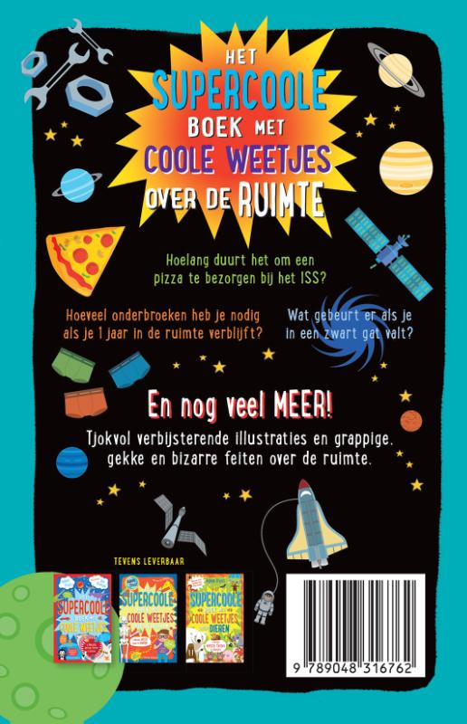 Het supercoole boek met coole weetjes over de ruimte achterkant