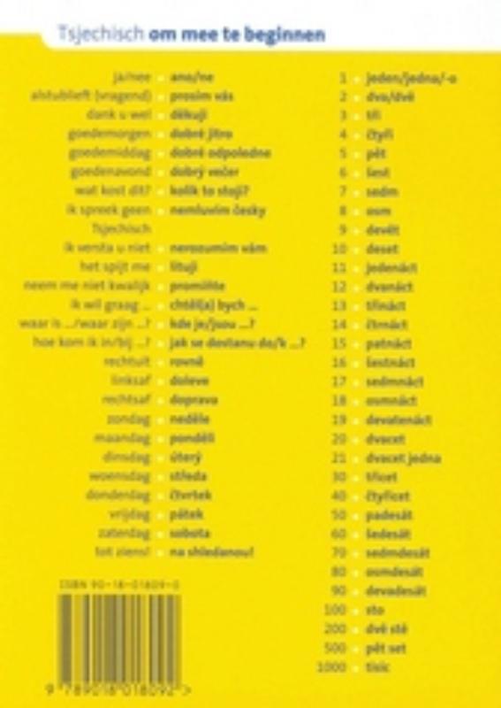Tsjechisch / ANWB taalgids achterkant