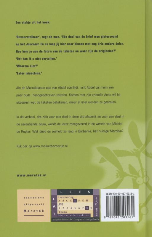 Mail uit Barbarije / De nieuwe Maretak achterkant