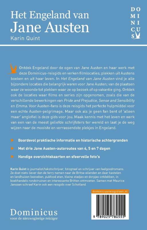 Het Engeland van Jane Austen / Dominicus reisgids achterkant