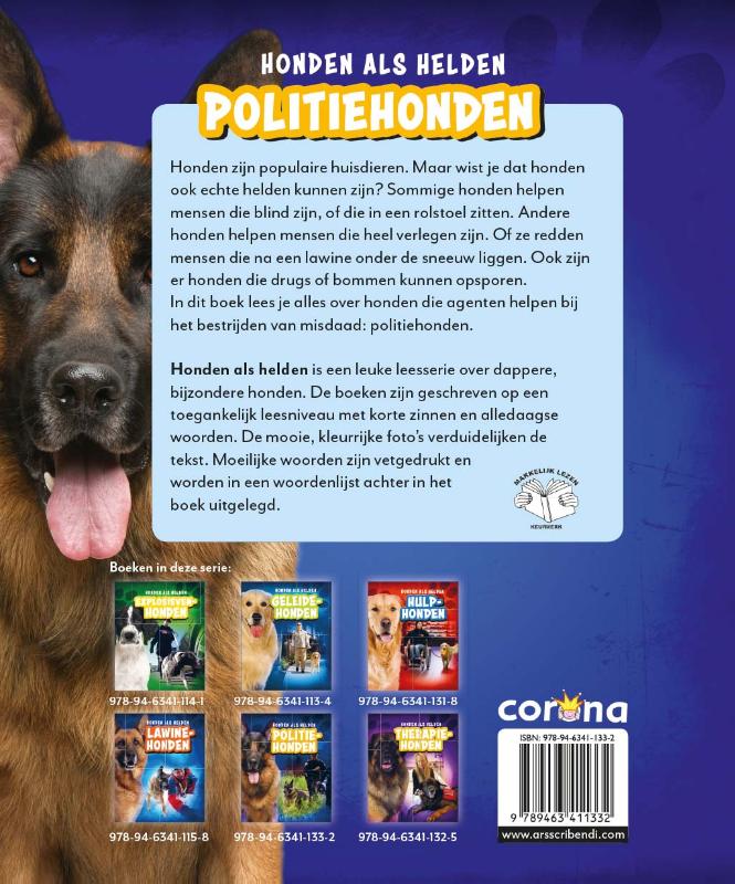 Politiehonden / Honden als helden achterkant