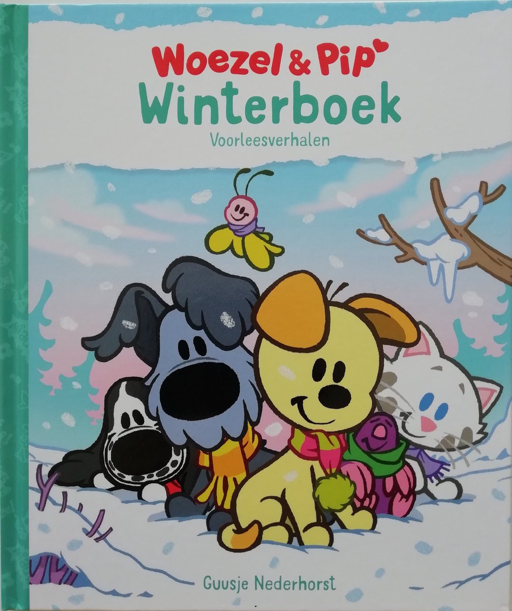 Woezel en Pip prentenboek - winterboek voorleesverhalen - hardcover -kleuter boek