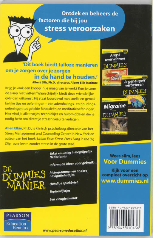 Stress voor Dummies / Voor Dummies Stress voor Dummies / Voor Dummies achterkant