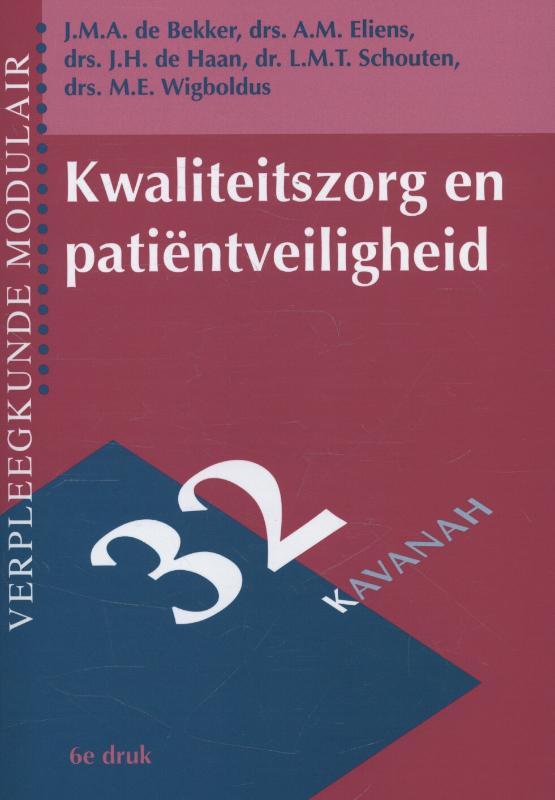 boekenbalie_9789057401275_cover Kwaliteitszorg en patientveiligheid / Verpleegkunde modulair / 32