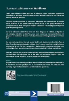 Succesvol publiceren met WordPress - Tweede herziene editie Succesvol publiceren met WordPress - Tweede herziene editie achterkant