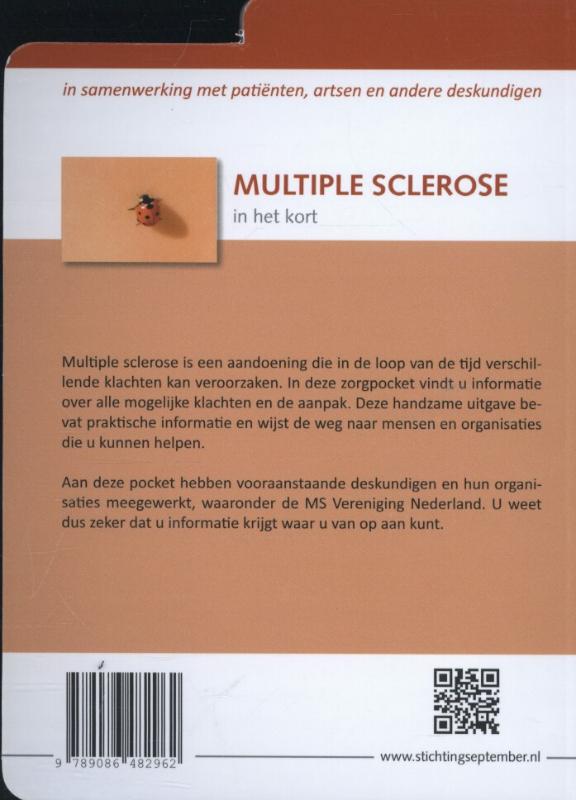 Zorgpocket - Multiple sclerose achterkant