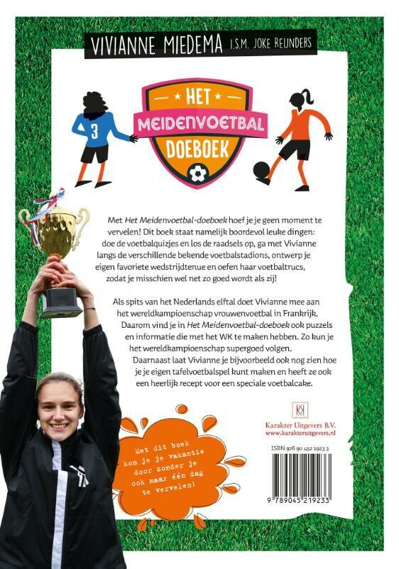 Het meidenvoetbal-doeboek achterkant