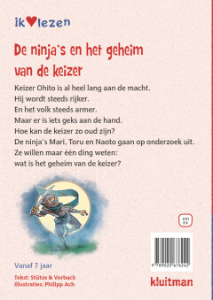 De ninja's en het geheim van de keizer / Ik hou van lezen achterkant
